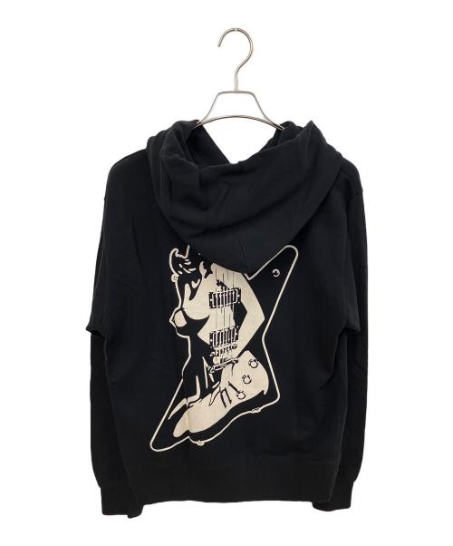 Hysteric Glamour（ヒステリックグラマー）Hysteric Glamour (ヒステリックグラマー) GUITAR GIRL プルオーバーパーカー ブラック サイズ:SIZE Mの古着・服飾アイテム