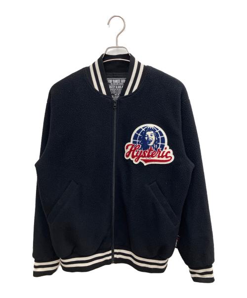 Hysteric Glamour（ヒステリックグラマー）Hysteric Glamour (ヒステリックグラマー) HYSTERIC WORLDワッペン ジャンパー ブラック サイズ:SIZE Mの古着・服飾アイテム