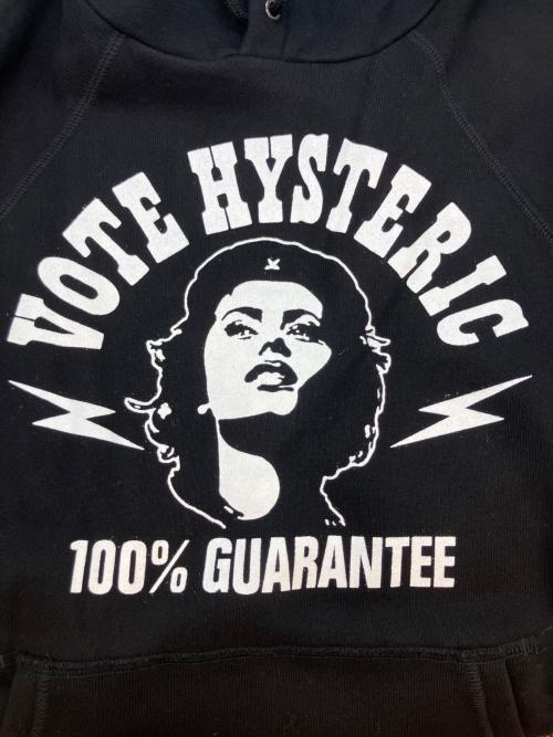 Hysteric Glamour（ヒステリックグラマー）Hysteric Glamour (ヒステリックグラマー) VOTE HYSTERIC フーディベスト ブラック サイズ:SIZE FREEの古着・服飾アイテム