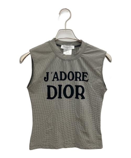 Christian Dior（クリスチャン ディオール）Christian Dior (クリスチャン ディオール) ノースリーブカットソー グレー サイズ:SIZE 38の古着・服飾アイテム