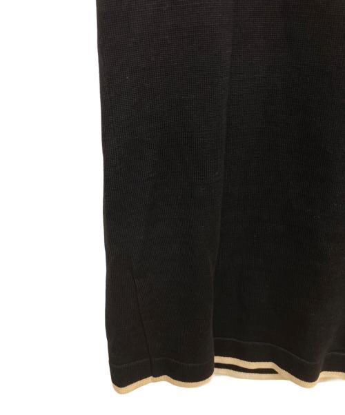 CHANEL（シャネル）CHANEL (シャネル) ポロシャツ ブラック×ベージュ サイズ:38の古着・服飾アイテム