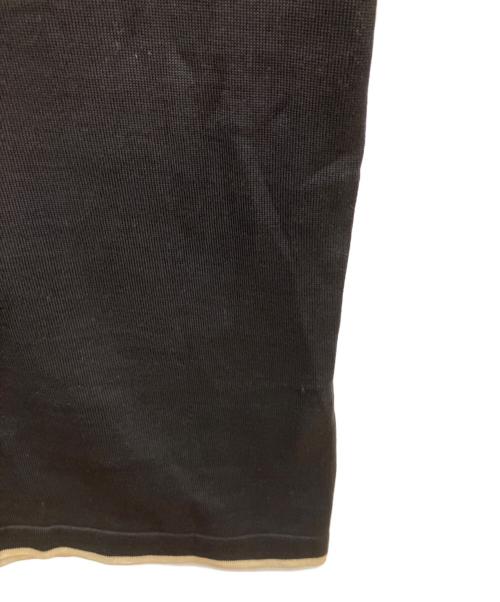 CHANEL（シャネル）CHANEL (シャネル) ポロシャツ ブラック×ベージュ サイズ:38の古着・服飾アイテム