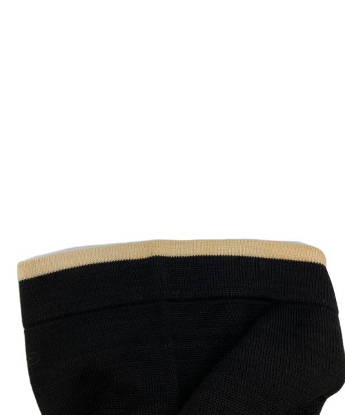 CHANEL（シャネル）CHANEL (シャネル) ポロシャツ ブラック×ベージュ サイズ:38の古着・服飾アイテム