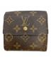 LOUIS VUITTON (ルイ ヴィトン) モノグラム　ポルトモネ・ビエ カルトクレディ ブラウン：8000円