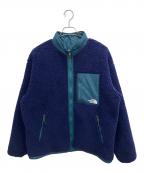 THE NORTH FACEザ ノース フェイス）の古着「リバーシブルエクストリームパイルジャケット」｜ネイビー×グリーン