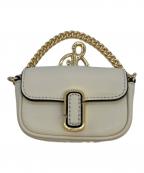 MARC JACOBSマークジェイコブス）の古着「THE LEATHER NANO J MARC CHARM」｜ベージュ