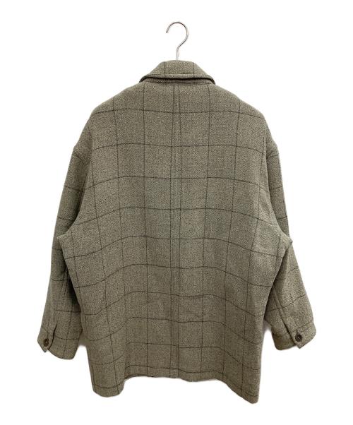 ERMENEGILDO ZEGNA（エルメネジルド・ゼニア）Ermenegildo Zegna (エルメネジルド・ゼニア) ウールステンカラーコート ベージュ サイズ:SIZE 48の古着・服飾アイテム