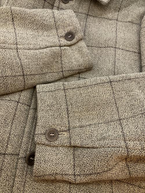 ERMENEGILDO ZEGNA（エルメネジルド・ゼニア）Ermenegildo Zegna (エルメネジルド・ゼニア) ウールステンカラーコート ベージュ サイズ:SIZE 48の古着・服飾アイテム