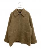 BONUMボナム）の古着「TWEED ZIP コート」｜ライトブラウン