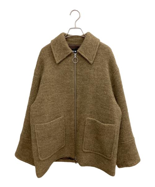 BONUM（ボナム）Bonum (ボナム) TWEED ZIP コート ライトブラウン サイズ:不明の古着・服飾アイテム