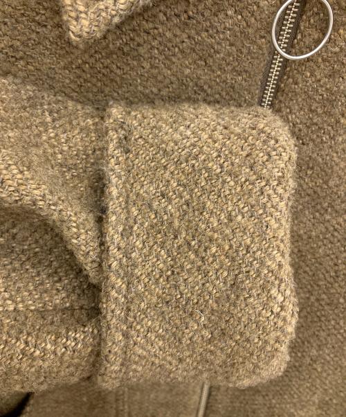 BONUM（ボナム）Bonum (ボナム) TWEED ZIP コート ライトブラウン サイズ:不明の古着・服飾アイテム