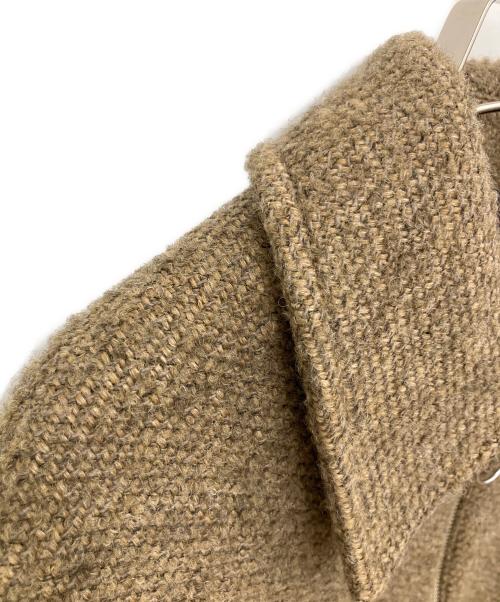 BONUM（ボナム）Bonum (ボナム) TWEED ZIP コート ライトブラウン サイズ:不明の古着・服飾アイテム