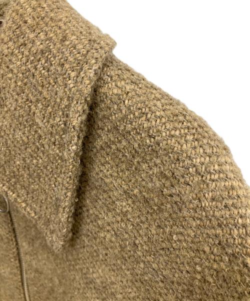 BONUM（ボナム）Bonum (ボナム) TWEED ZIP コート ライトブラウン サイズ:不明の古着・服飾アイテム