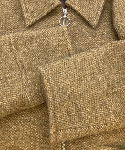 BONUM（ボナム）Bonum (ボナム) TWEED ZIP コート ライトブラウン サイズ:不明の古着・服飾アイテム
