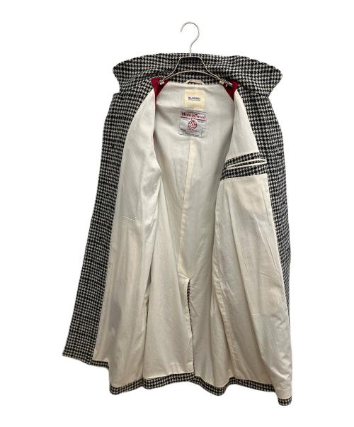 Harris Tweed（ハリスツイード）Harris Tweed (ハリスツイード) BEAMS BOY (ビームスボーイ) ロングコート ベージュ×ブラック サイズ:不明の古着・服飾アイテム