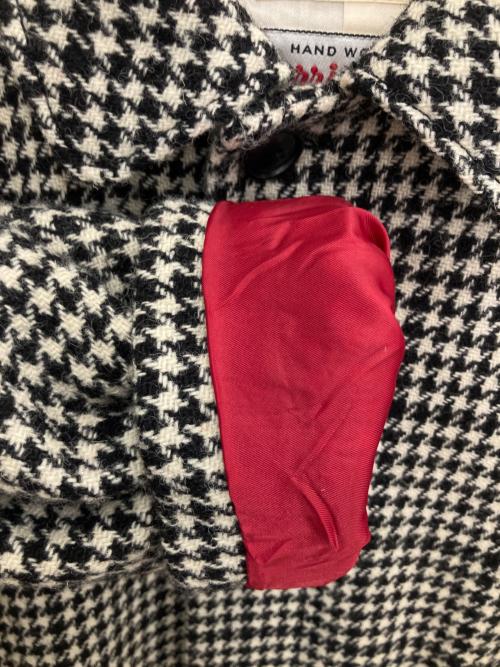 Harris Tweed（ハリスツイード）Harris Tweed (ハリスツイード) BEAMS BOY (ビームスボーイ) ロングコート ベージュ×ブラック サイズ:不明の古着・服飾アイテム