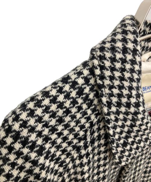 Harris Tweed（ハリスツイード）Harris Tweed (ハリスツイード) BEAMS BOY (ビームスボーイ) ロングコート ベージュ×ブラック サイズ:不明の古着・服飾アイテム