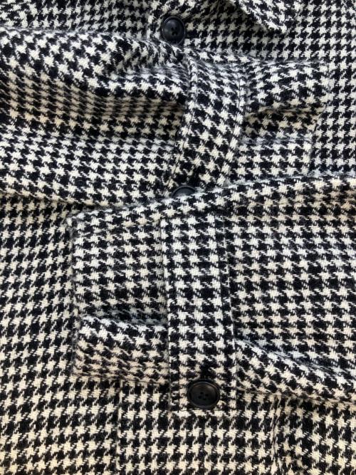 Harris Tweed（ハリスツイード）Harris Tweed (ハリスツイード) BEAMS BOY (ビームスボーイ) ロングコート ベージュ×ブラック サイズ:不明の古着・服飾アイテム