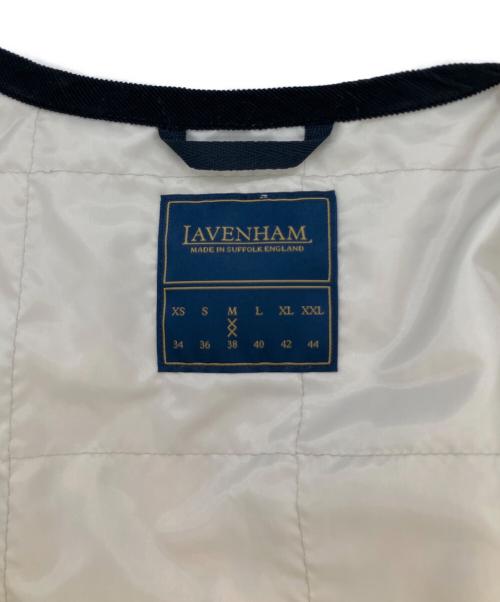 LAVENHAM（ラベンハム）LAVENHAM (ラベンハム) アンワディット ソーンハム　ナイロンベスト ベージュ×ブラック サイズ:SIZE M / 38の古着・服飾アイテム