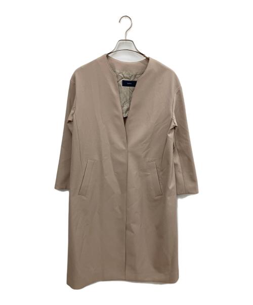 SHIPS（シップス）SHIPS (シップス) ノーカラーコート ベージュ サイズ:（記載なし）の古着・服飾アイテム