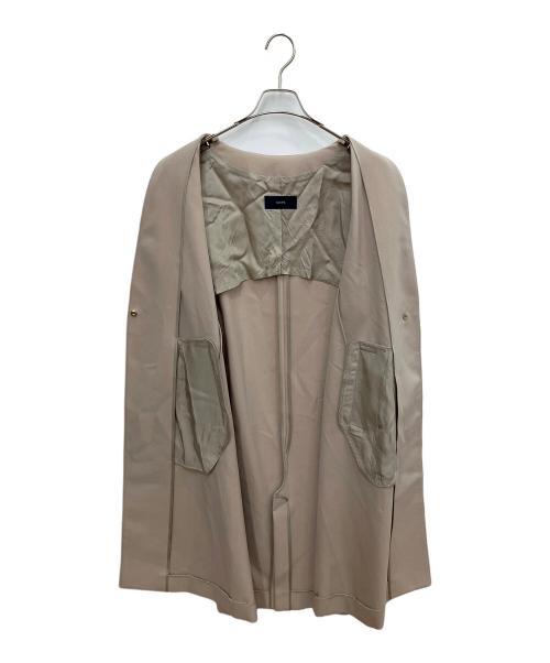 SHIPS（シップス）SHIPS (シップス) ノーカラーコート ベージュ サイズ:（記載なし）の古着・服飾アイテム