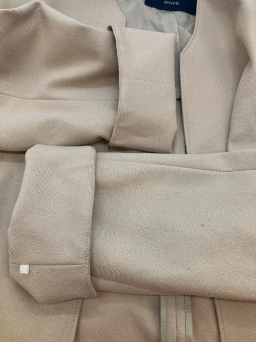 SHIPS（シップス）SHIPS (シップス) ノーカラーコート ベージュ サイズ:（記載なし）の古着・服飾アイテム