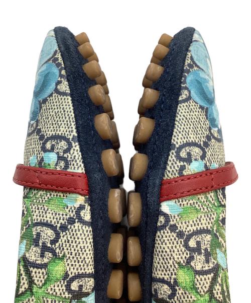 GUCCI（グッチ）GUCCI (グッチ) GGブルームス スプリーム フラットパンプス ブルー サイズ:SIZE 23.5cmの古着・服飾アイテム