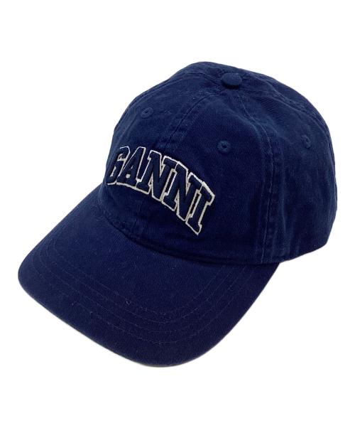GANNI（ガニー）GANNI (ガニー) キャップ ネイビーの古着・服飾アイテム