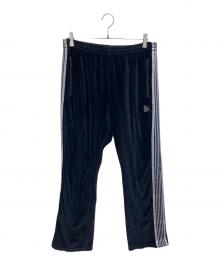 Needles（ニードルズ）の古着「Narrow Track Pant ベロアパンツ」｜ネイビー