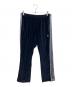 Needles（ニードルズ）の古着「Narrow Track Pant ベロアパンツ」｜ネイビー