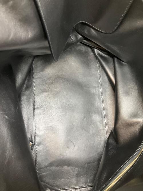 JIL SANDER（ジルサンダー）JIL SANDER (ジルサンダー) レザートートバッグ ワインレッド×ネイビーの古着・服飾アイテム