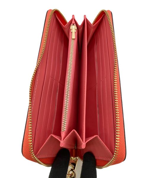 COACH（コーチ）COACH (コーチ) シグネチャー　ロング ジップ アラウンド ウォレット ショッキングピンク 未使用品の古着・服飾アイテム