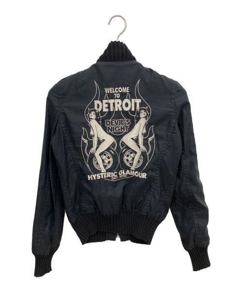 Hysteric Glamour（ヒステリックグラマー）Hysteric Glamour (ヒステリックグラマー) ブルゾンジャケット ブラック サイズ:SIZE Freeの古着・服飾アイテム