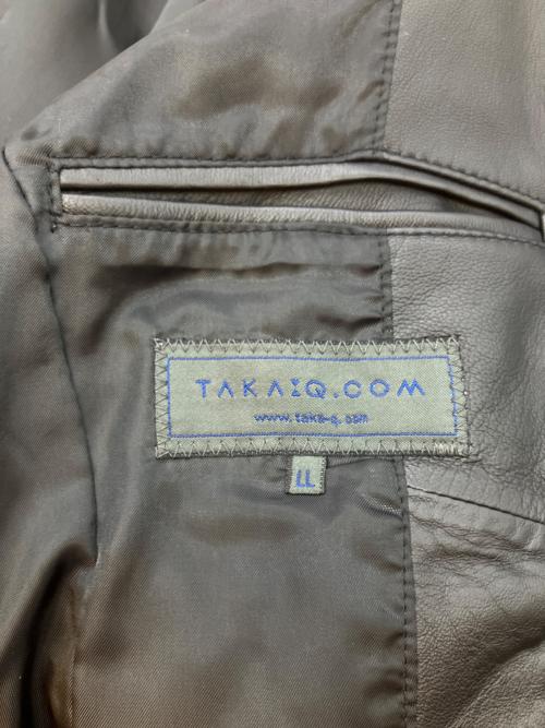 TAKA:Q（タカキュー）TAKA:Q (タカキュー) レザージャケット ブラック サイズ:SIZE LLの古着・服飾アイテム