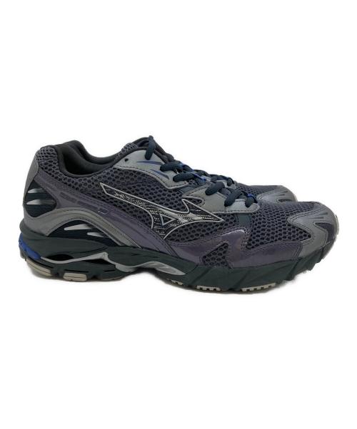 MIZUNO（ミズノ）MIZUNO (ミズノ) WAVE RIDER 10 グレー×パープル サイズ:SIZE 26cmの古着・服飾アイテム