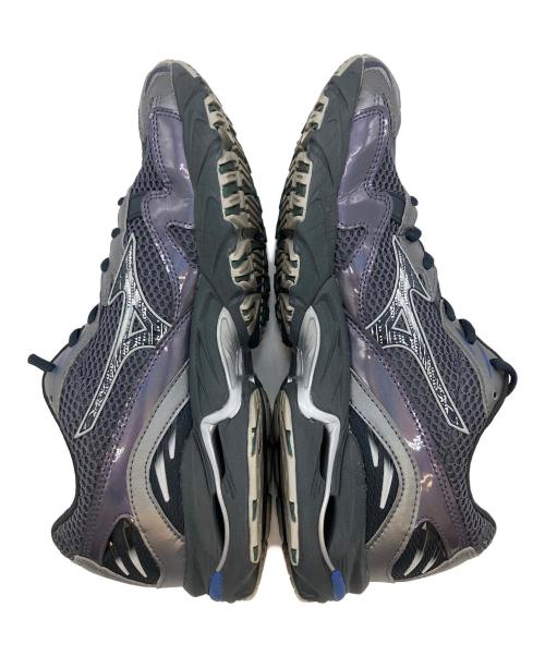 MIZUNO（ミズノ）MIZUNO (ミズノ) WAVE RIDER 10 グレー×パープル サイズ:SIZE 26cmの古着・服飾アイテム