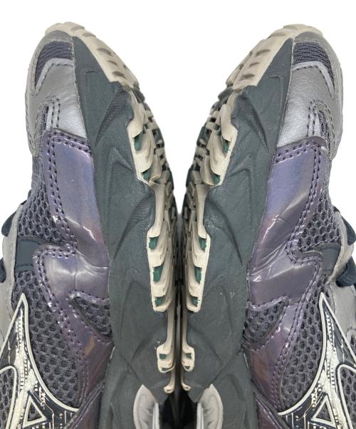 MIZUNO（ミズノ）MIZUNO (ミズノ) WAVE RIDER 10 グレー×パープル サイズ:SIZE 26cmの古着・服飾アイテム