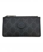 GUCCIグッチ）の古着「インターロッキングGカードケース」｜ブラック