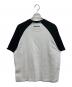 A BATHING APE (アベイシングエイプ) 半袖カットソー ホワイト×ブラック サイズ:SIZE S：9000円