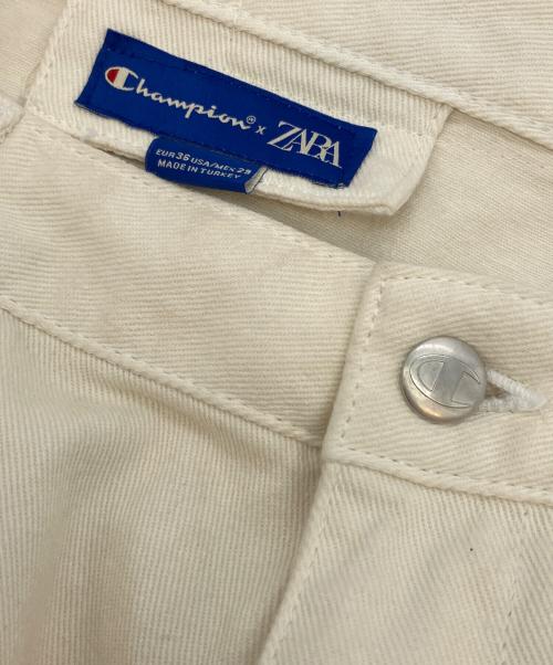Champion（チャンピオン）Champion (チャンピオン) ZARA (ザラ) ペインターパンツ アイボリー サイズ:EUR 36の古着・服飾アイテム