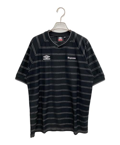 UMBRO（アンブロ）UMBRO (アンブロ) Supreme (シュプリーム) 半袖カットソー ブラック×ホワイト サイズ:SIZE Mの古着・服飾アイテム