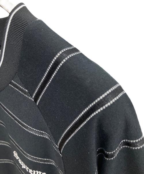 SUPREME（シュプリーム）SUPREME (シュプリーム) UMBRO (アンブロ) Stripe Soccer Jersey ブラック×ホワイト サイズ:SIZE Lの古着・服飾アイテム