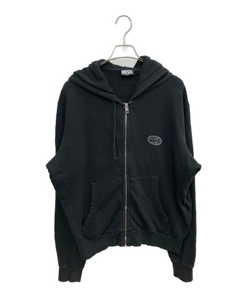 DIESEL（ディーゼル）DIESEL (ディーゼル) ジップパーカー ブラック サイズ:SIZE Lの古着・服飾アイテム