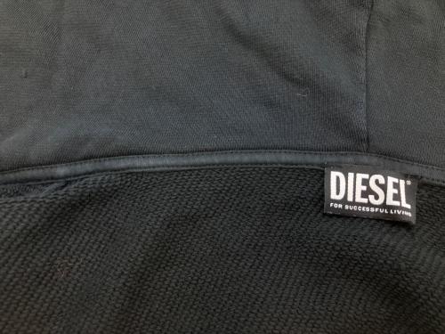 DIESEL（ディーゼル）DIESEL (ディーゼル) ジップパーカー ブラック サイズ:SIZE Lの古着・服飾アイテム