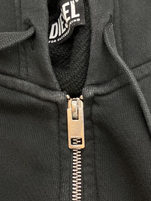 DIESEL（ディーゼル）DIESEL (ディーゼル) ジップパーカー ブラック サイズ:SIZE Lの古着・服飾アイテム