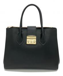 FURLA（フルラ）の古着「2WAYショルダーバッグ」｜ブラック×ゴールド