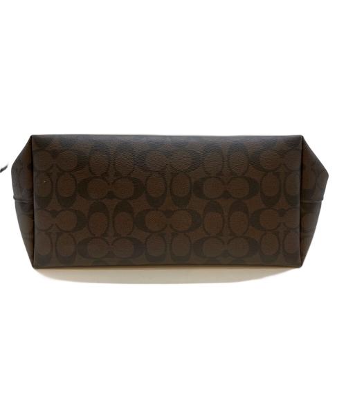 COACH（コーチ）COACH (コーチ) シティジップトップトート ブラウン×ブラックの古着・服飾アイテム