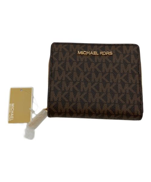MICHAEL KORS（マイケルコース）MICHAEL KORS (マイケルコース) 2つ折り財布 ブラウン 未使用品の古着・服飾アイテム