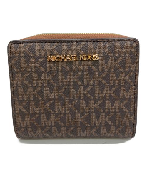 MICHAEL KORS（マイケルコース）MICHAEL KORS (マイケルコース) 2つ折り財布 ブラウン 未使用品の古着・服飾アイテム