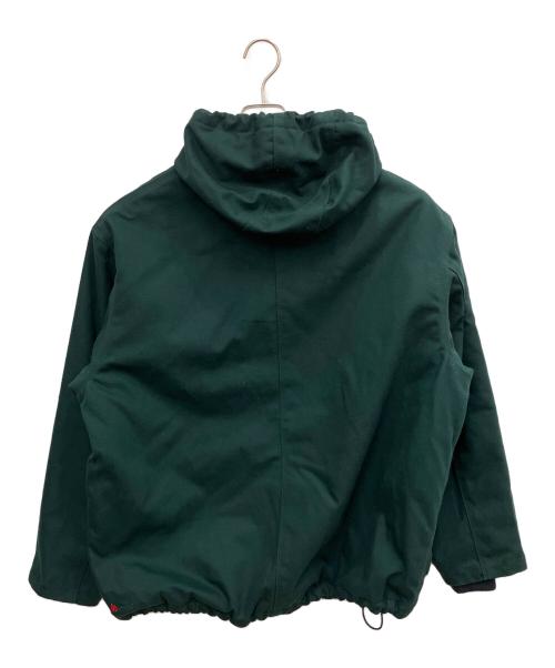 FIRST DOWN（ファーストダウン）FIRST DOWN (ファーストダウン) ダックフーディジャケット 中綿ジャケット グリーン サイズ:SIZE Mの古着・服飾アイテム